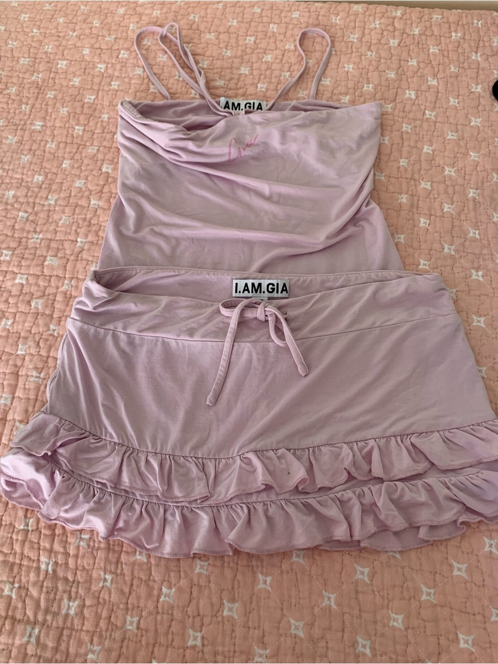 I.AM.GIA Lilac Two-Piece Ruffle Set - Picture 6 of 6